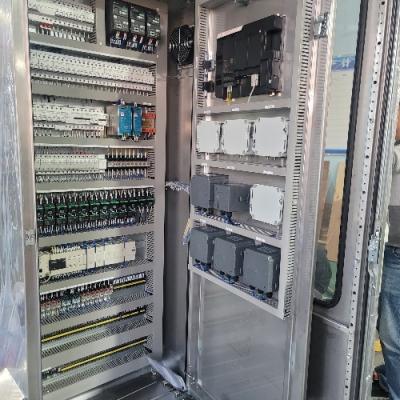 Material de acero gabinete de control PLC caja eléctrica para la industria de tratamiento de gases de desecho