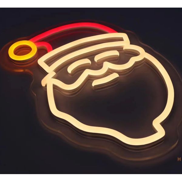 Customization Wedding Decorative Christmas Hat Shaped Led Neon Sign Led Light