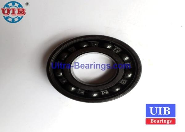 Black Coating Zinc Plated Bearings , 6205 Anti Corrosion Electroplating Bearings