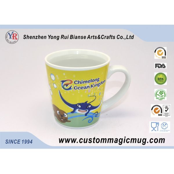 Creative Cartoon Ceramic Magic Photo Mugs for Company Giveaways