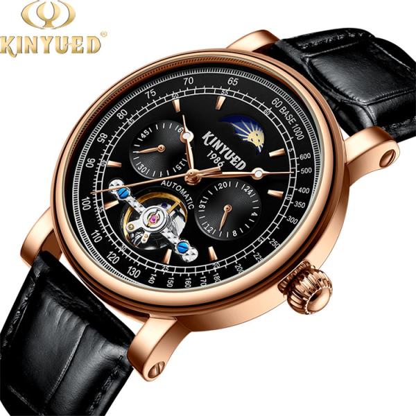 Business Automatic Mechanical Watch High Hardness Glass Abrasion  Resistance