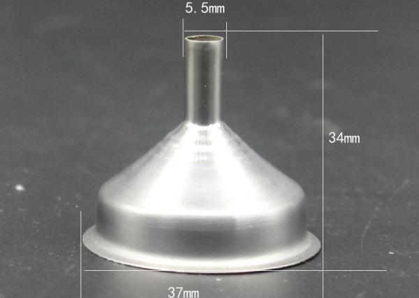 Long Mouth 5mm Stainless Steel Hip Flask Funnel / Whiskey Flask Funnel