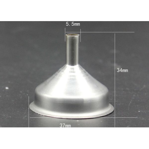 Long Mouth 5mm Stainless Steel Hip Flask Funnel / Whiskey Flask Funnel