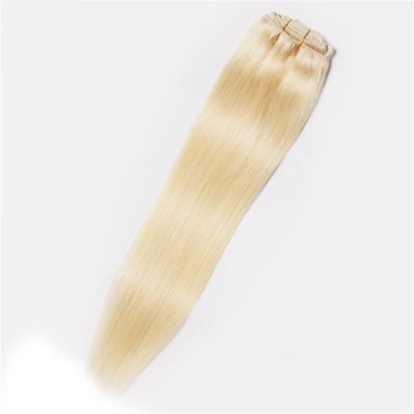 #613 cabelo humano real das extensões 100 ondulados do cabelo humano do louro 100