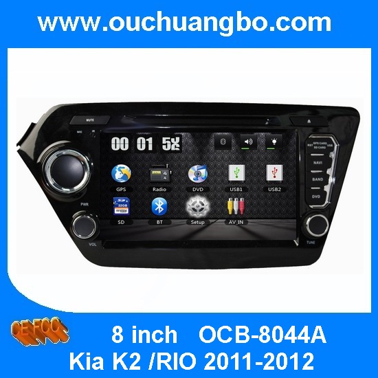 Ouchuangbo Car GPS Sat Nav DVD Stereo for Kia K2 /RIO 2011-2012 iPod USB Video Player OCB-8044A