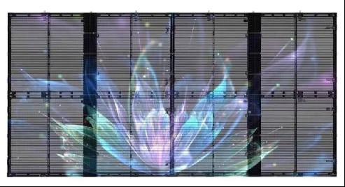 FULL Color SMD Transparent Video Wall P2.6-5.2mm Advertising Sign