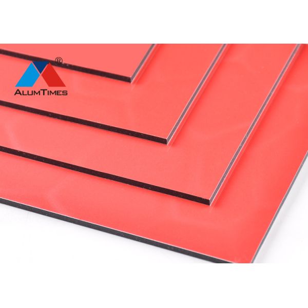 PVDF Coated Aluminum Composite Metal Panels , Outdoor Wall Cladding Panels