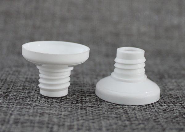 Cabeça plástica branca do tubo no produto comestível do PE para o projeto personalizado tubo laminado alimento