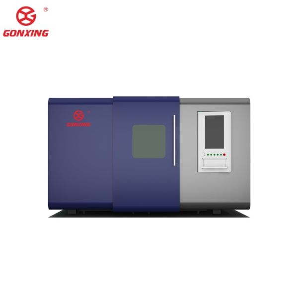 30mm Cutting Thickness Fully Enclosed Fiber Laser Metal Cutting Machine and Exchangeable Table for Cutting Tube Metal Materials
