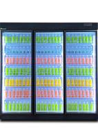 High Transparency Glass Door Top Flat Commercial Drink Coolers For Shop