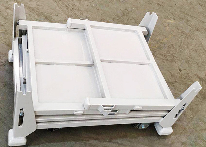 Коробка Stillage клетки паллета металла перехода снабжения складная с рицинусами