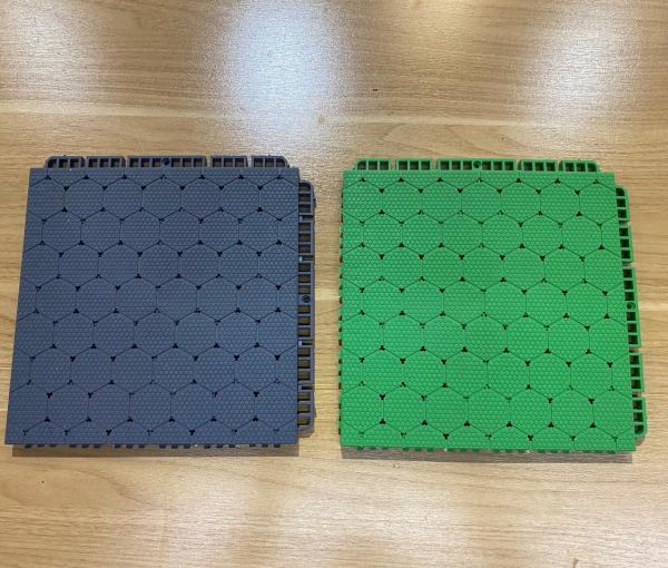 Colorful Polypropylene Copolymer PP/TPV Tiles for Sports Flooring