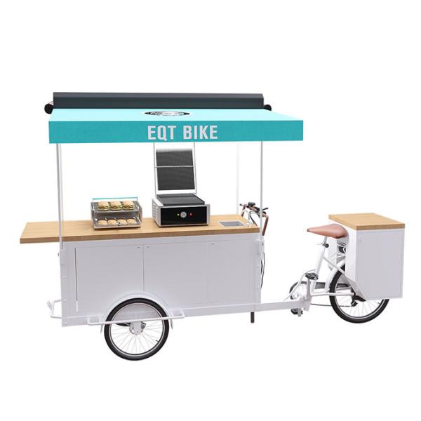 Environment Friendly Durable Burger Food Cart 150KG Load Capacity