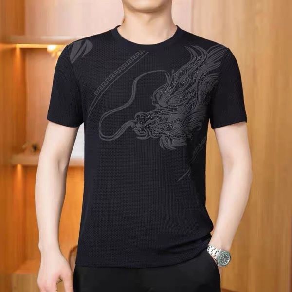 Factory Direct Knitwear Crewneck Mens Breathable Short Sleeve Logo Golf T Shirts