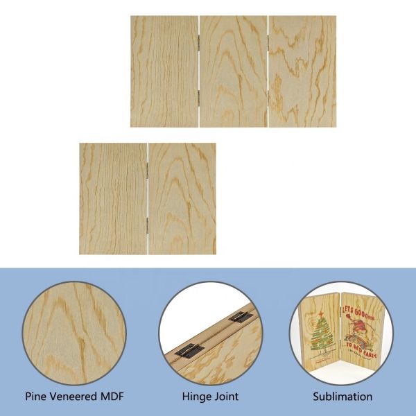 20*12cm Eco-Friendly MDF Wood Sublimation Picture Frame Hinged Folding Memory Personalized Photo Frame