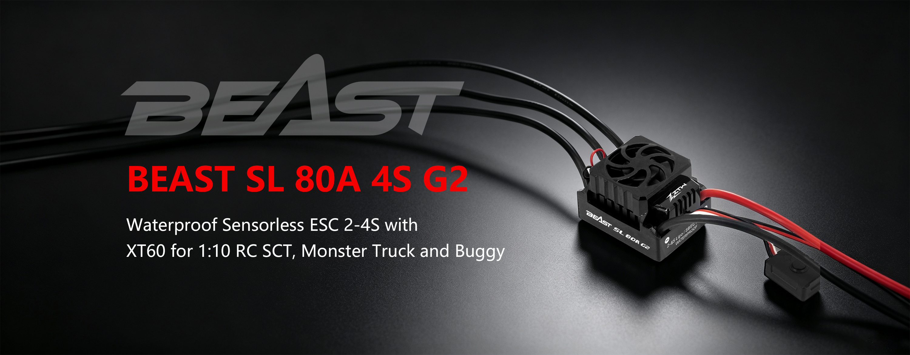 Beast SL 80A 4S G2 32 Bit ZTW ESC 2S-4S For Monster Truck And Buggy