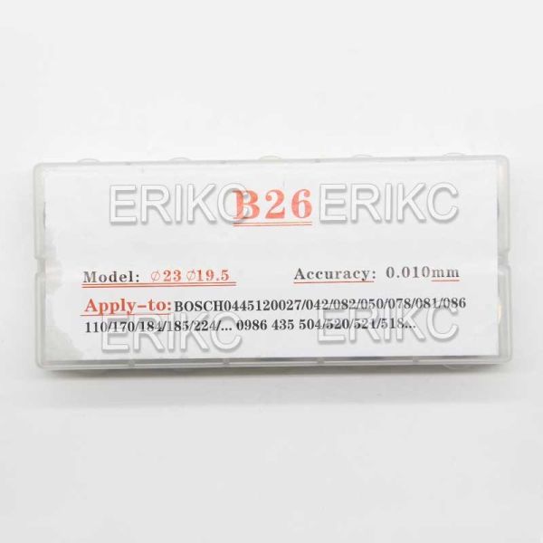 ERIKC Common Rail Lift Adjusting Shim B26 Injector Shims For BOS Total 50 Pieces Size 1.56mm-1.60mm