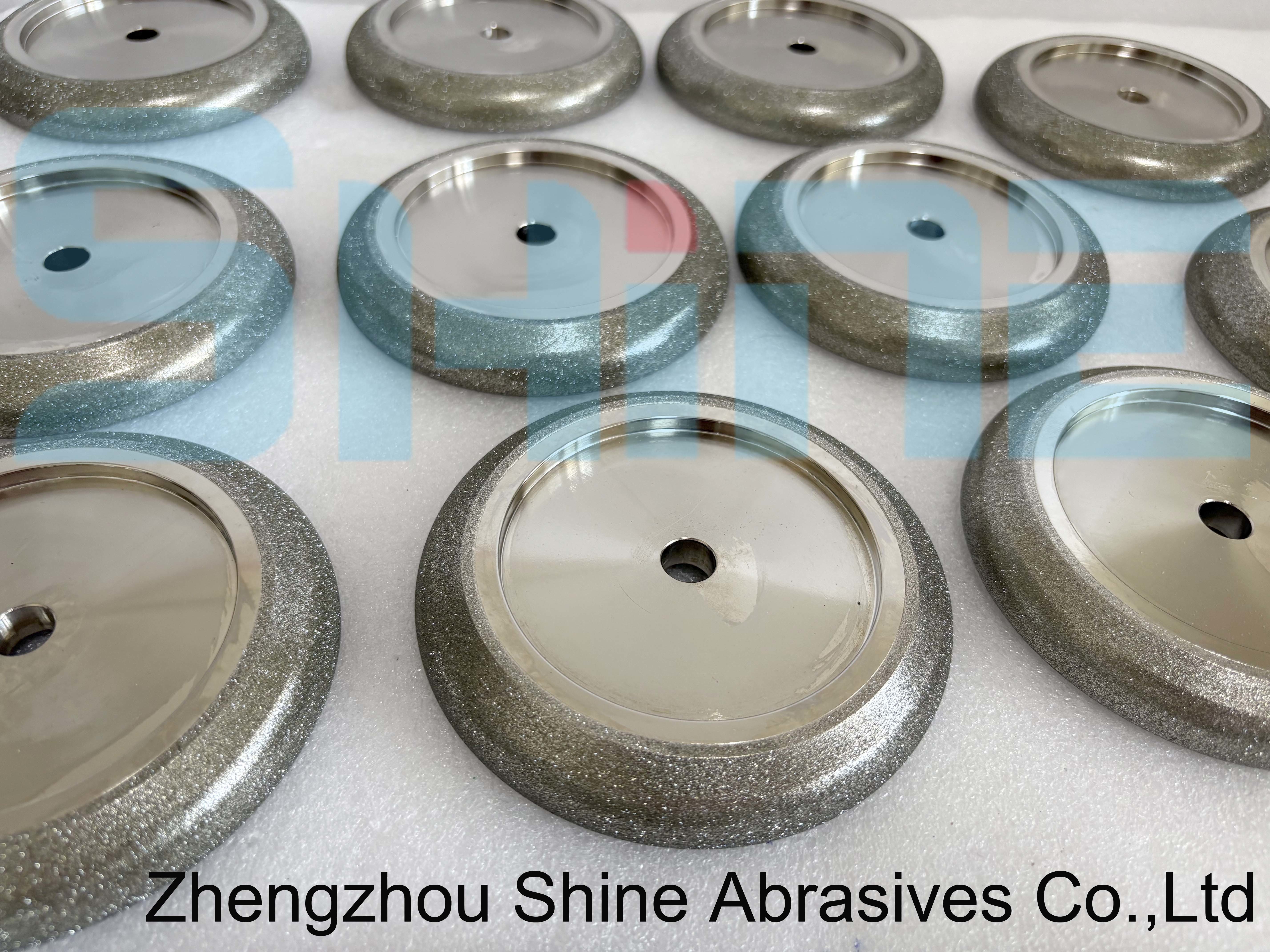 127mm 5 Inch Electroplated CBN Band Saw Sharpening Wheel Tooth Profile Customized Per Blade Drawing