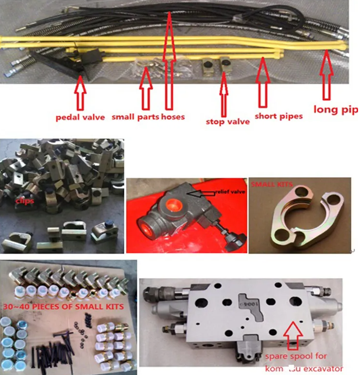 Линия набор трубы экскаватора 20 тонн тубопровода шланга струбцины установки набора педали наборов гидравлический пронзительный