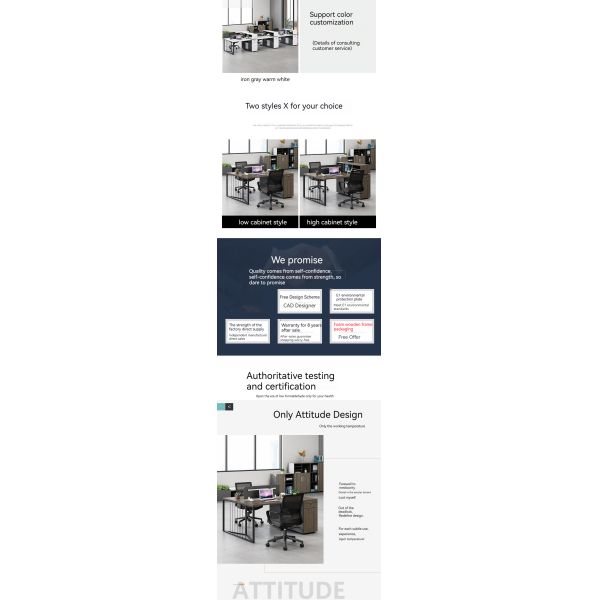 Embalaje de correos N Combinación de escritorio y silla de oficina simple/doble para espacios de trabajo modernos