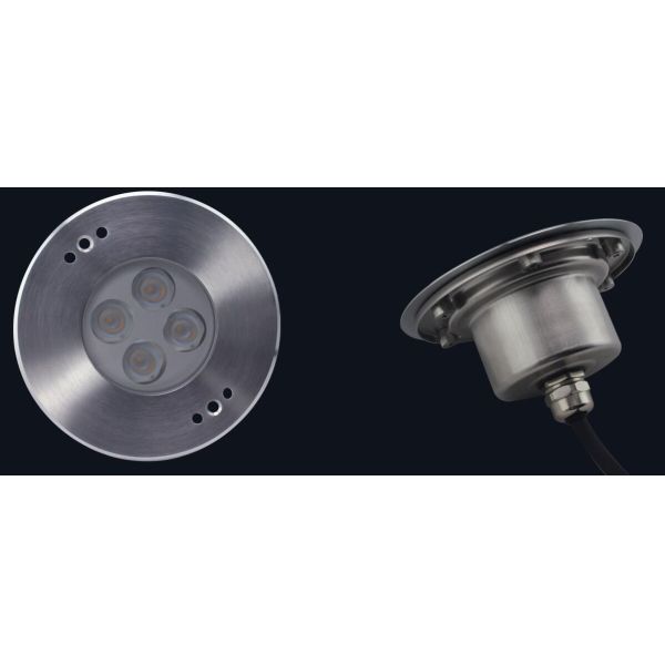 DC12V 24V 4 x 2W RGB 3in1 LED Underwater Lights With 316 Stainless Steel