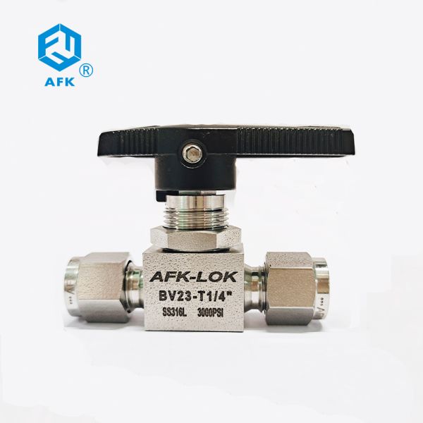 Manual Duplex Stainless Steel Ball Valve High Pressure 3000PSI Heat Resistant