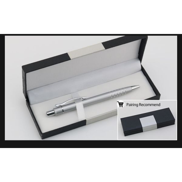 Wholesale Metal Silver Ball Pen With Custom Logo 1.0mm Smooth Writing Pen