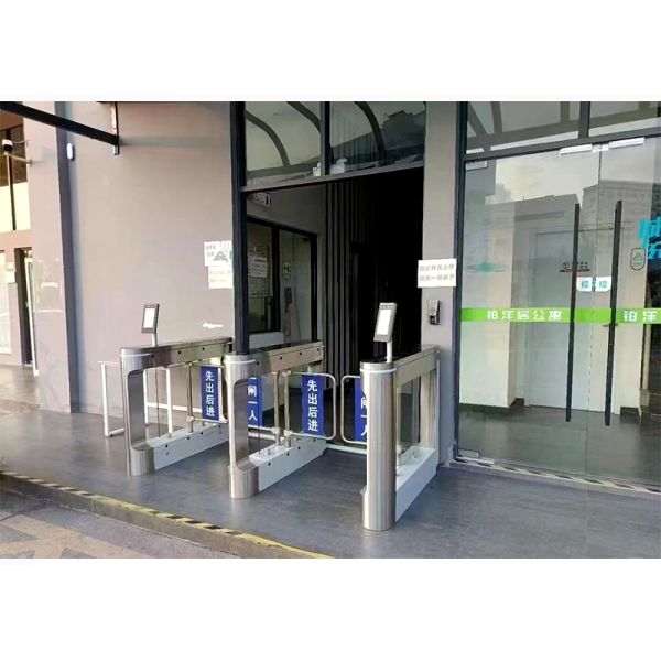 Small Swing Gate Turnstile , RFID Access Control Turnstile Gate For Commercial Entrances