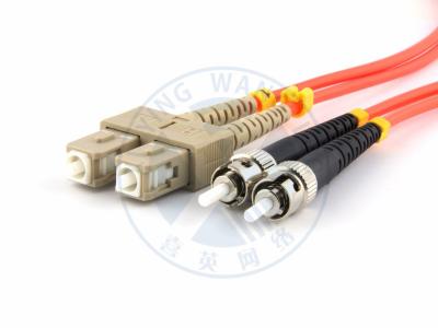 XYFiber multimode OM2 duplex fiber optic patch cable 50/ 125 SC to ST