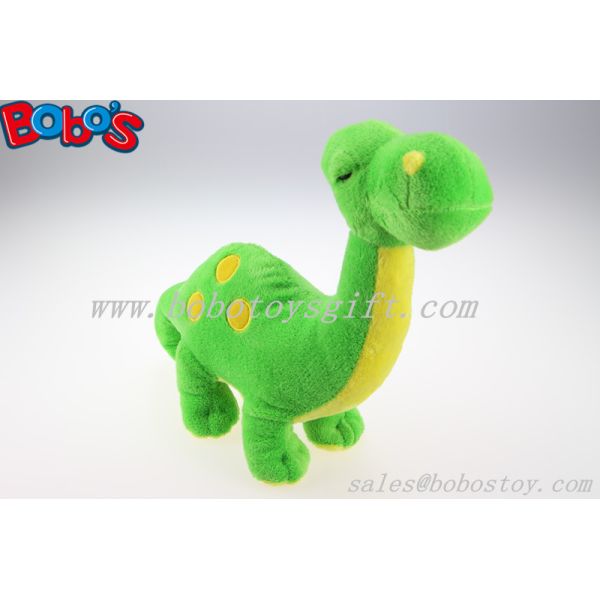 Cuddly Stuffed Green Baby Dinosaur Animal With Embroidery Body