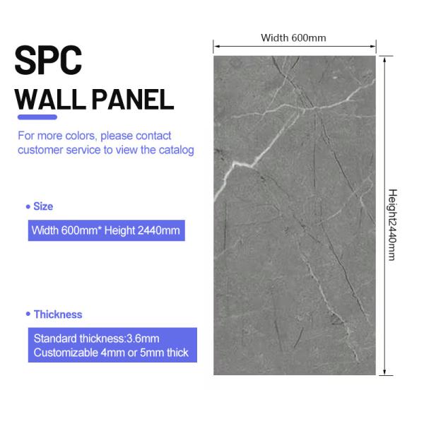 Hot Selling SPC Board Indoor Office Decoration Board PVC Stone Plastic Shower Wall Panel