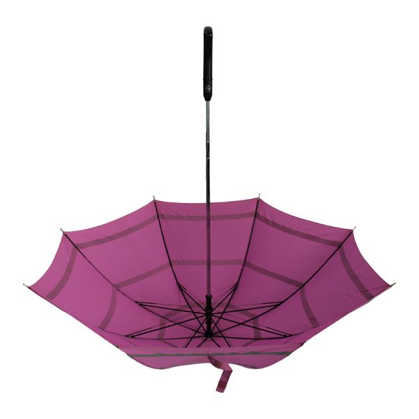 Crutch Walking Stick Handle Windproof Automatic Straight Umbrella with One-Click Open