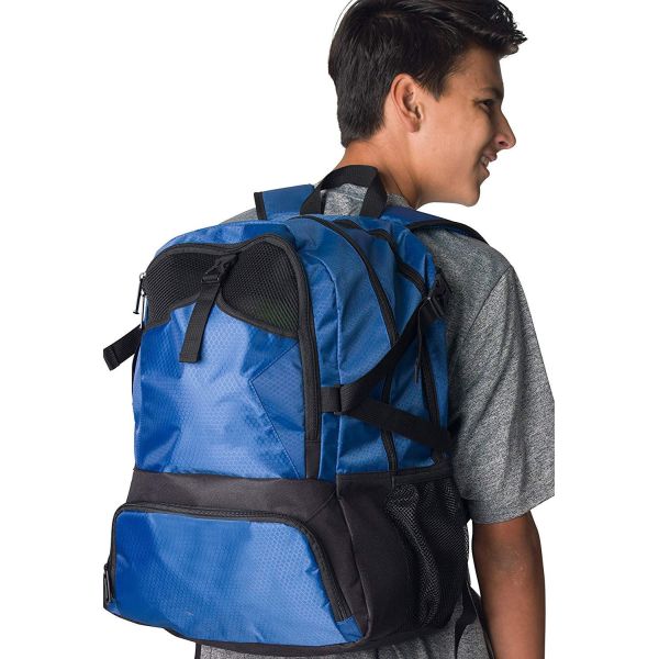 Large Capacity Bright Color Sports Backpack with Customized Logo and Letter Pattern