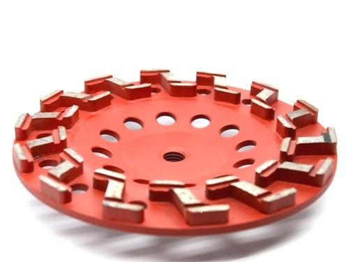 Metal  Bond Concrete Grinding Diamond Cup Wheel With S-seg Design For Aggressive Surface Grinding