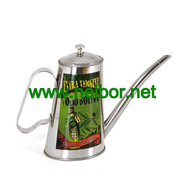custom order stainless steel olive oil pourer