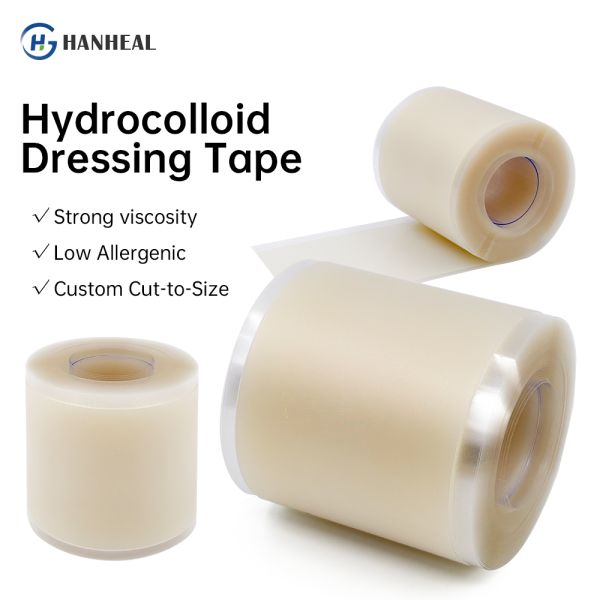Self Adhesive Hydrocolloid Wound Dressing Bandages Roll for Blister Prevention 5cmx5m