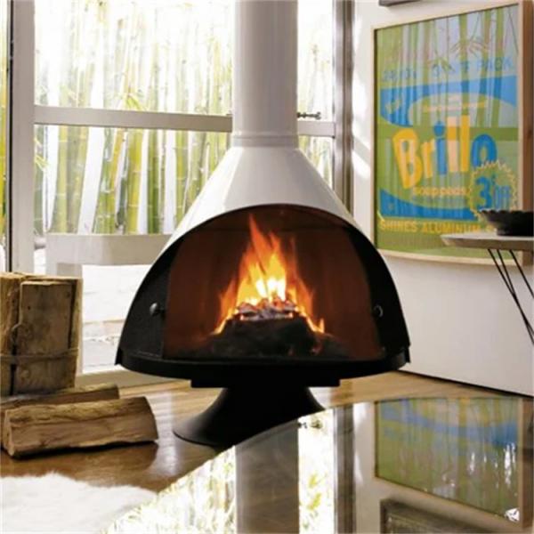 Suspended Freestanding Wood Burning Hanging Fireplace Modern