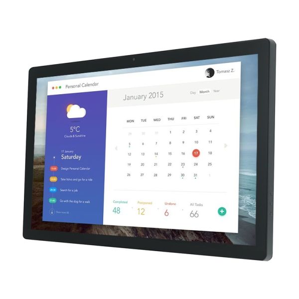 Qtenboard FHD Display Wall Mounted Smart Calendar Screen with Android 11 OS for Smart Workspaces