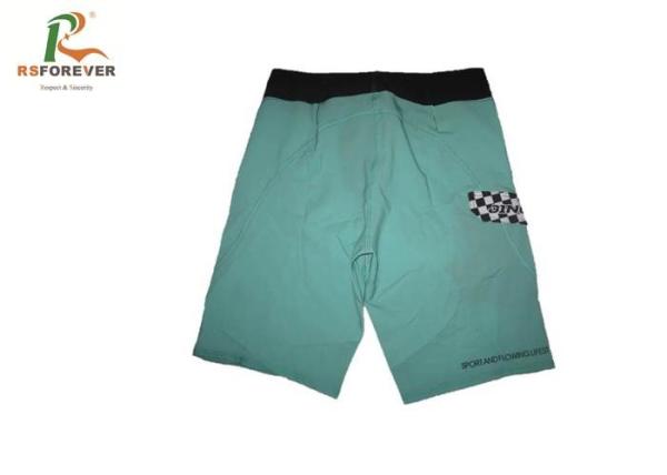 Aquamarine Blue Kids Swim Shorts , Sublimated Printing Boys Bathing Suits