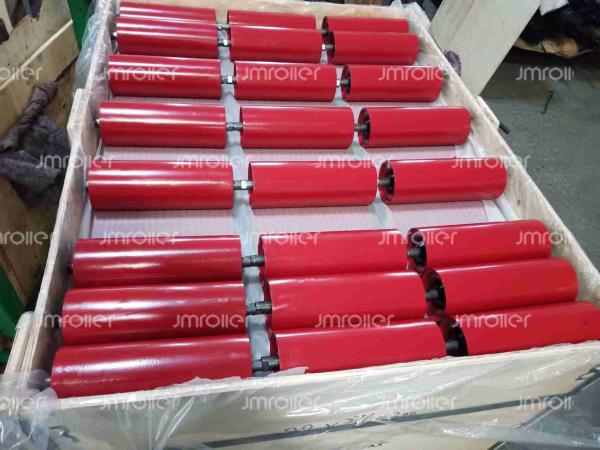 Heavy Duty HRB Corrosion Resistant Carrying Roller for Mining and Bulk Material Transportation Shaft Diameter 17-60 mm
