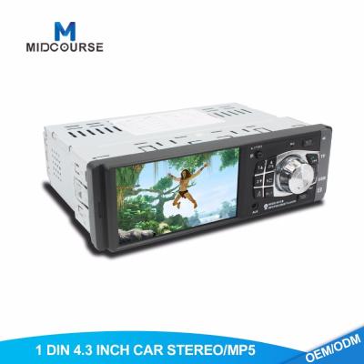 High Definition Single Din Car Video Player Build In RearView Camera USB FM Bluetooth