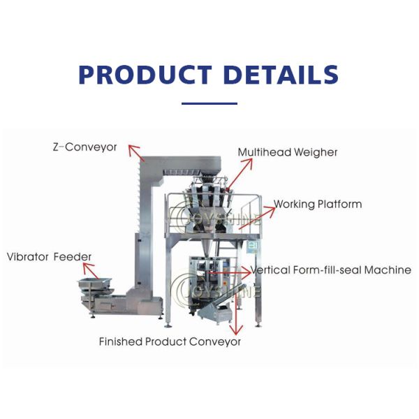 Multi-heads Weigher Packaging Machine with Film Material POPP CPP VMCPP BOPP PE PET AL NY