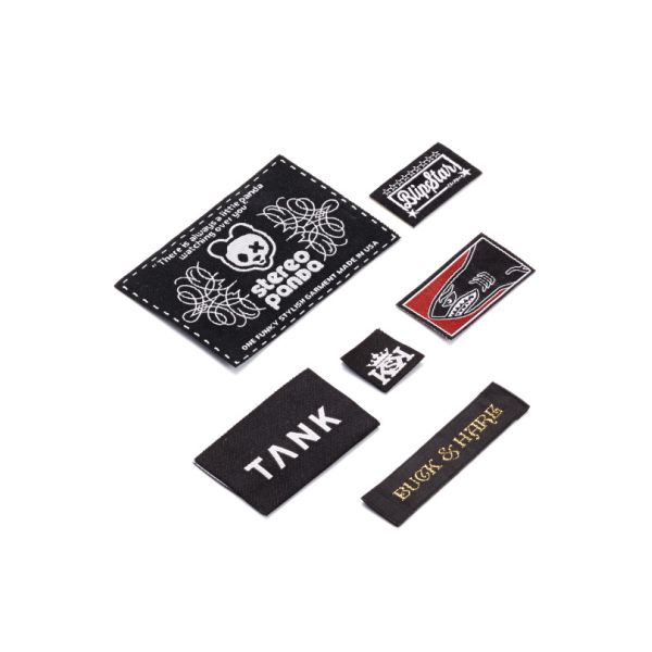 Custom Art Logo Woven Apparel Labels Personalized Woven Sewing Labels