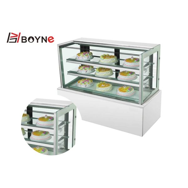 6 Layer Vertical Cake Display case Tempered Glass Bakery Chiller Cabinet