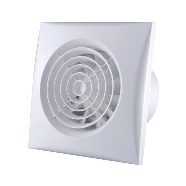 Ventilação silenciosa do banheiro com luz LED e ventilador de plástico centrífugo montado na parede