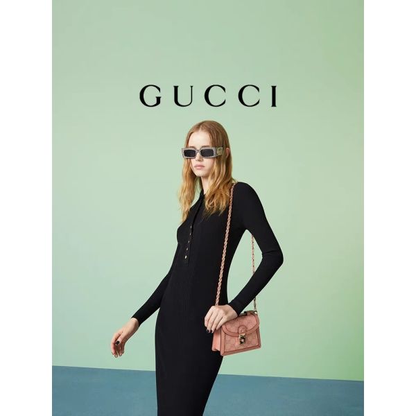 Сумка GG Ophidia сумки посыльного пинка Gucci заклеймленная холстом мини