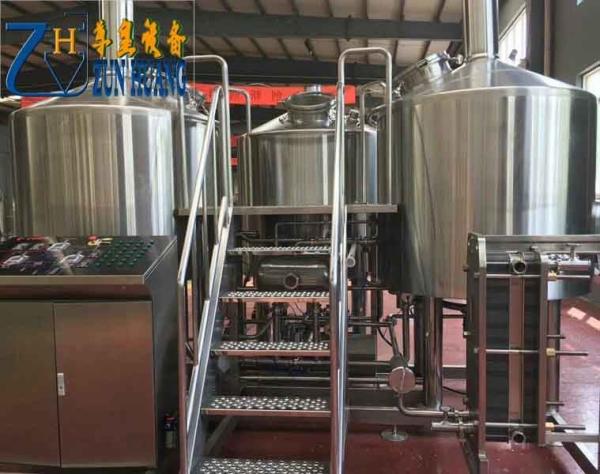 Automatic 2000L Turnkey Brewing System , All Grain Commercial Brewing Equipment