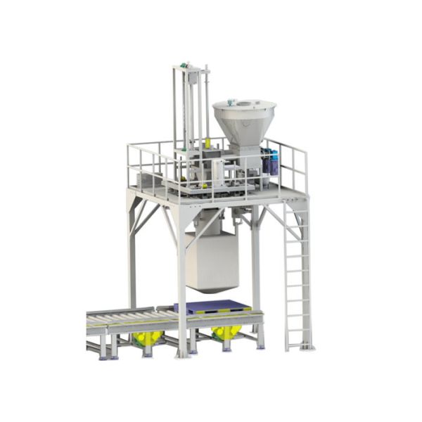 4 Hanger Jumbo Bag Packing Machine with 220-380V, ±0.2%F.S Accuracy, and 10-40 bags/hour Capacity for Rubber Plastic Industry