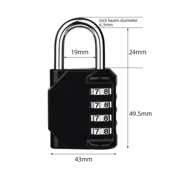 ZR Locks Manufacturer RARLUX HB22 4-Digit Code Zinc Alloy Industrial Safety Lockout Keyless Antitheft Password Combination