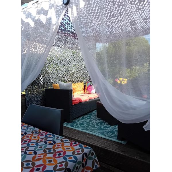 Polyester Oxford Camouflage Sail Shade Anti UV For Sun Protection